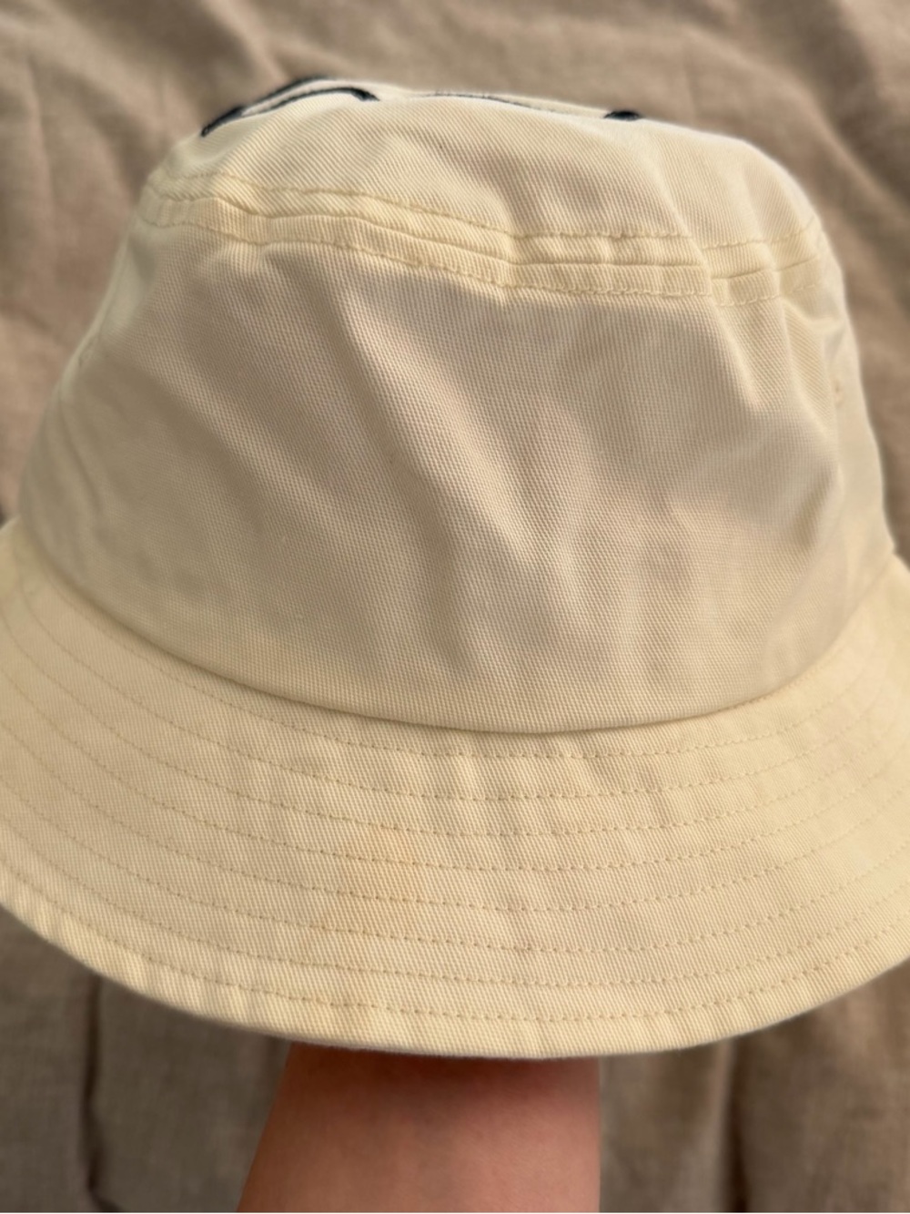 Cherry LA Painter Bucket Hat in Cream / Ivory - Picture 4 of 5